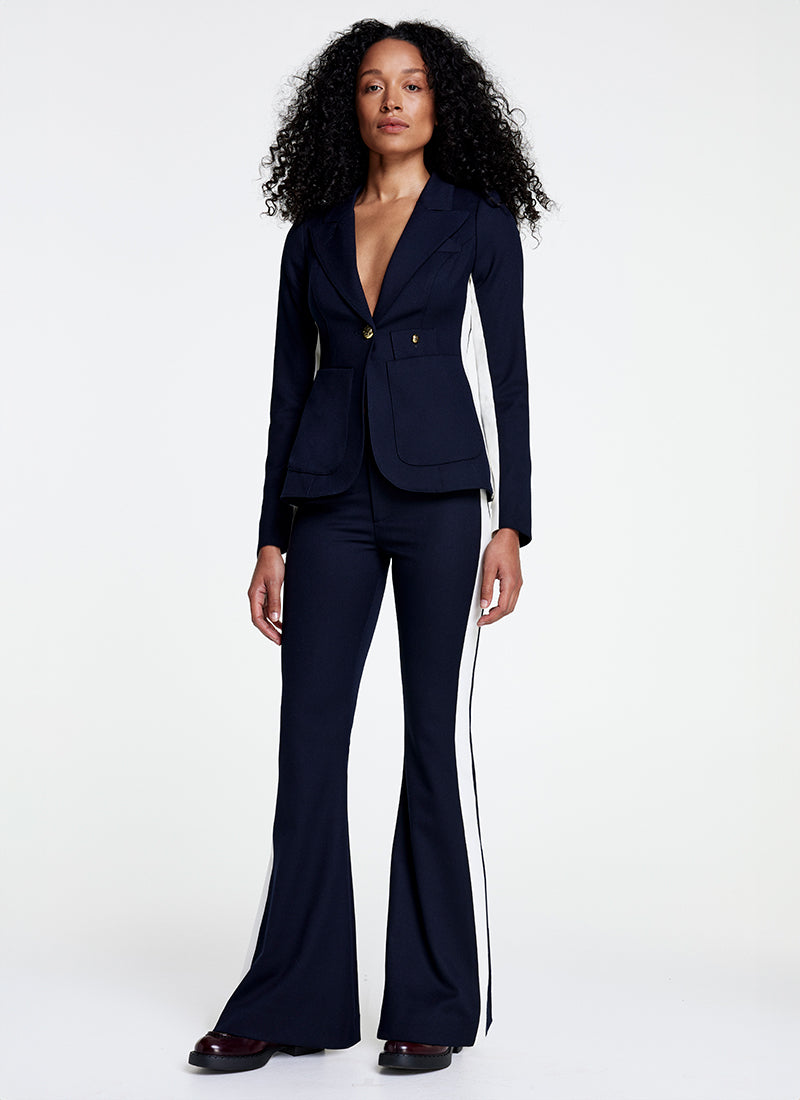 Smythe Tux Stripe Bootcut Pant