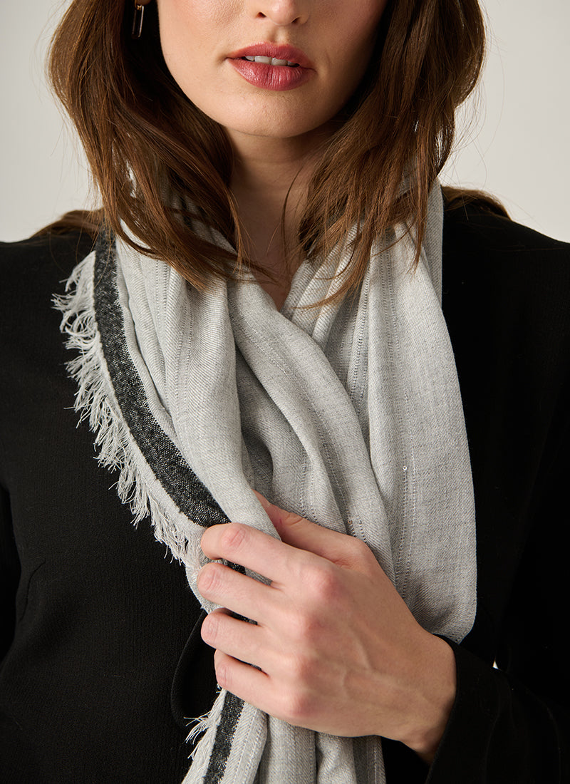 Antonelli Valbella Vertical Stripe Scarf