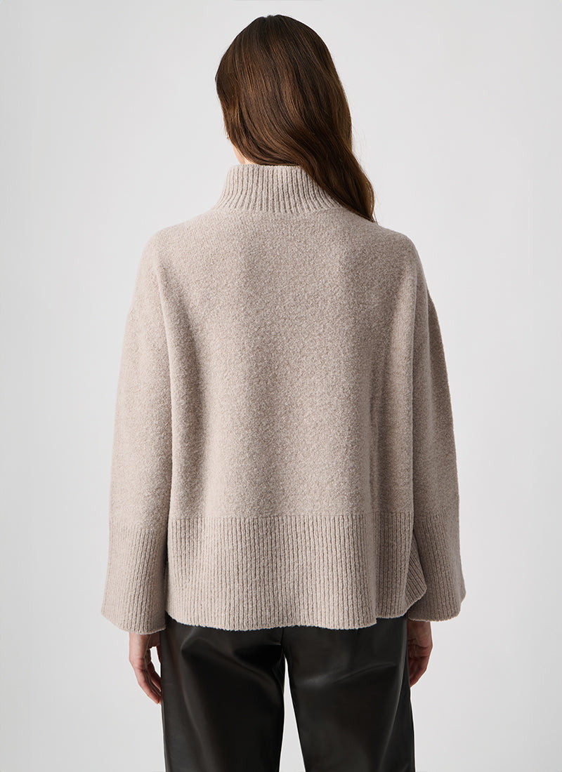 Antonelli Priamo Boucle Mock Sweater