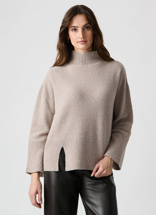 Antonelli Priamo Boucle Mock Sweater