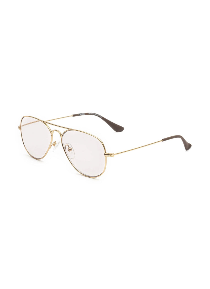 Caddis Mabuhay Matte Gold Reading Glasses