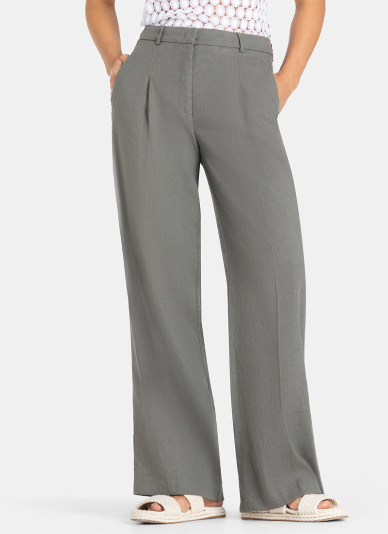 Cambio Mira Stretch-Linen Pant