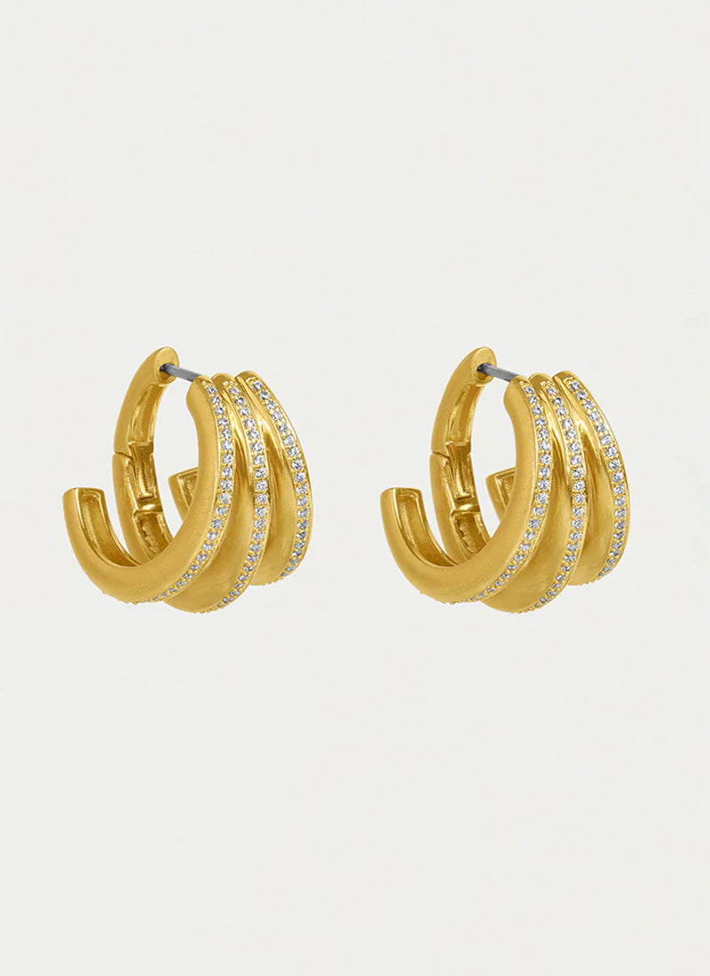 Dean Davidson Dauphine Pave Hoop Earrings