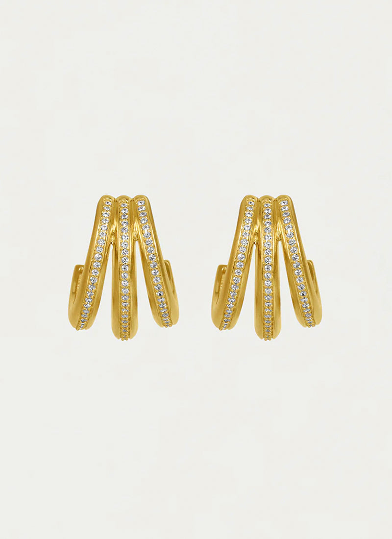 Dean Davidson Dauphine Pave Hoop Earrings