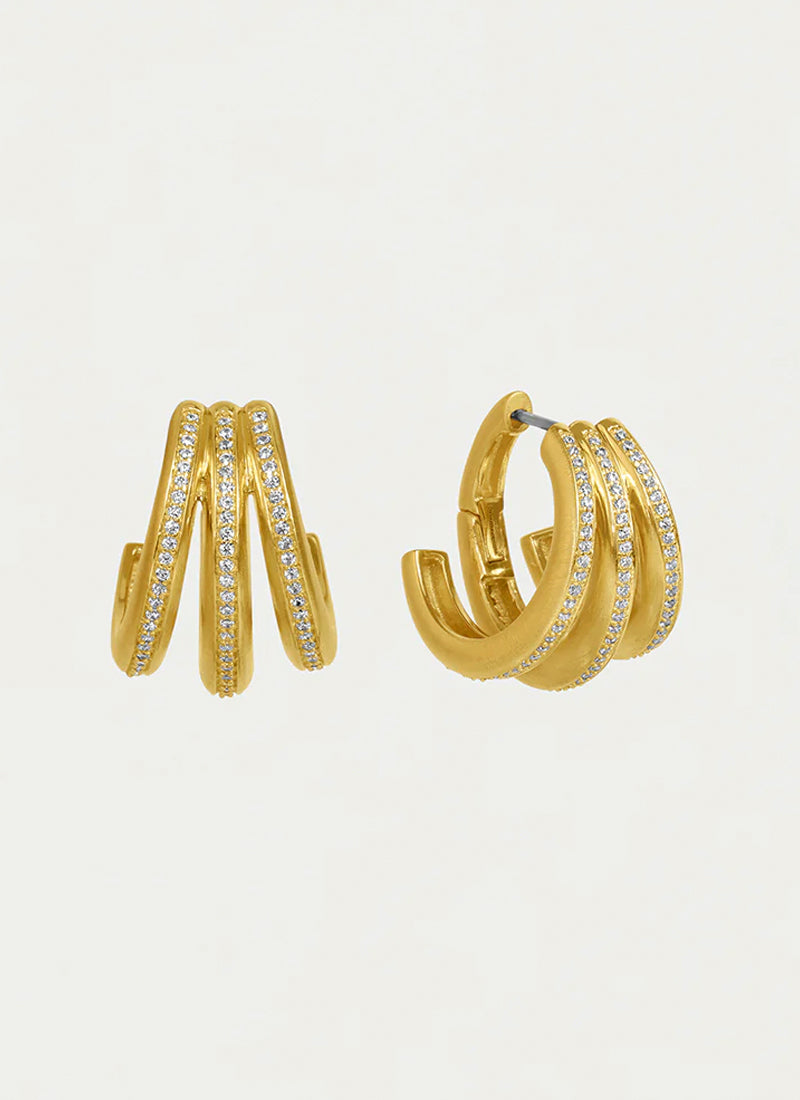 Dean Davidson Dauphine Pave Hoop Earrings