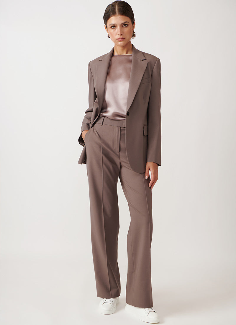 Eleventy Straight-Leg Wool Trouser