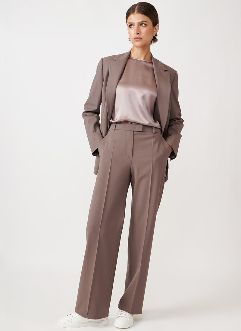 Eleventy Straight-Leg Wool Trouser