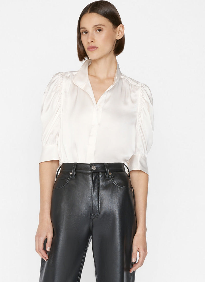 FRAME Gillian Silk Top