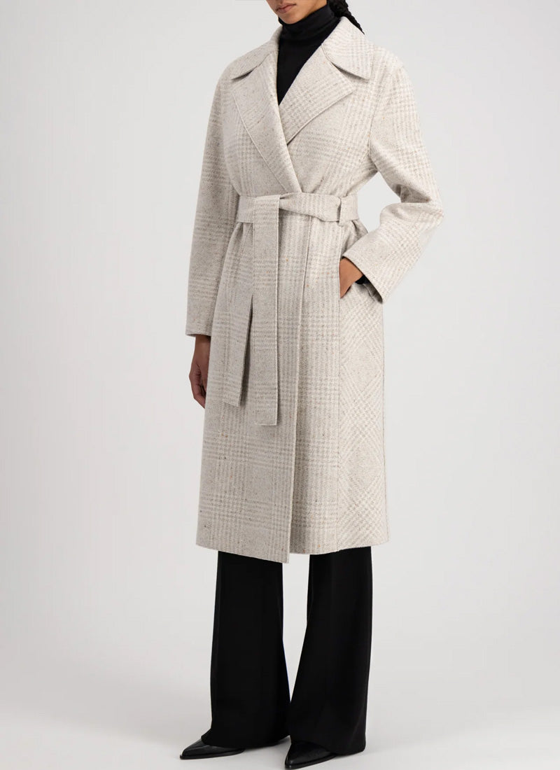 Harris Wharf London Belted Double-Breasted Wool and Silk-Blend Coat