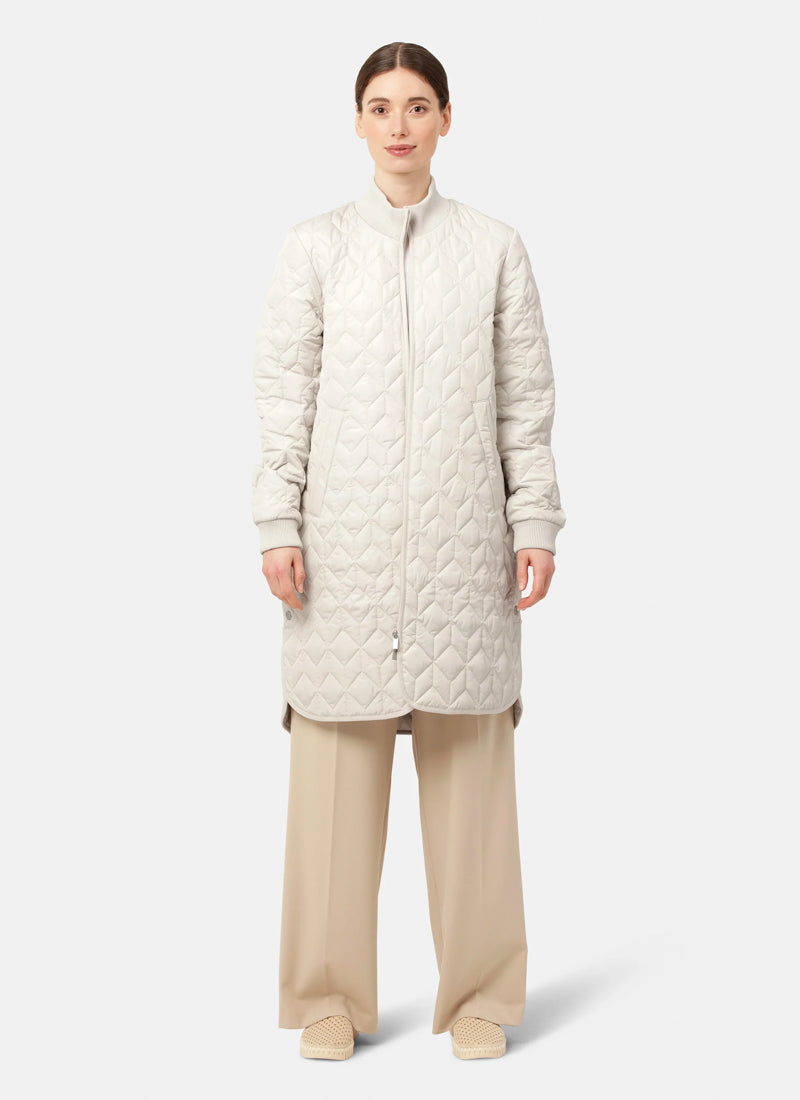 Ilse Jacobsen Long Diamond Quilt Coat