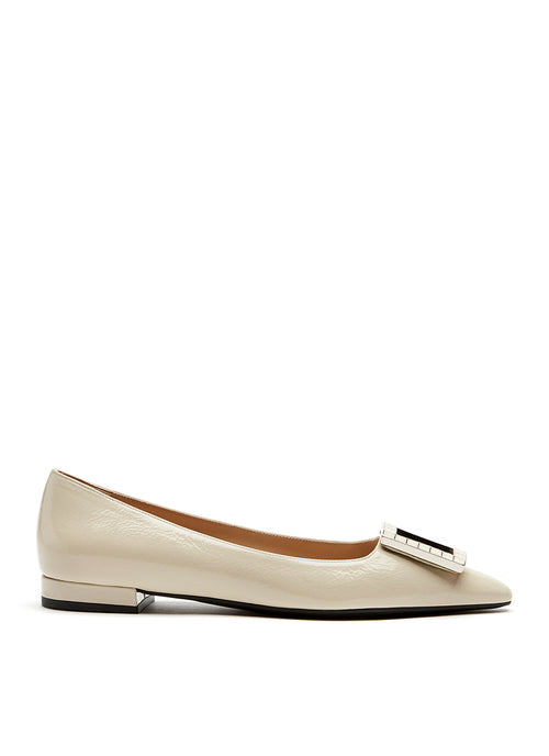  Fleur Square Buckle Flat La Canadienne Andrews 