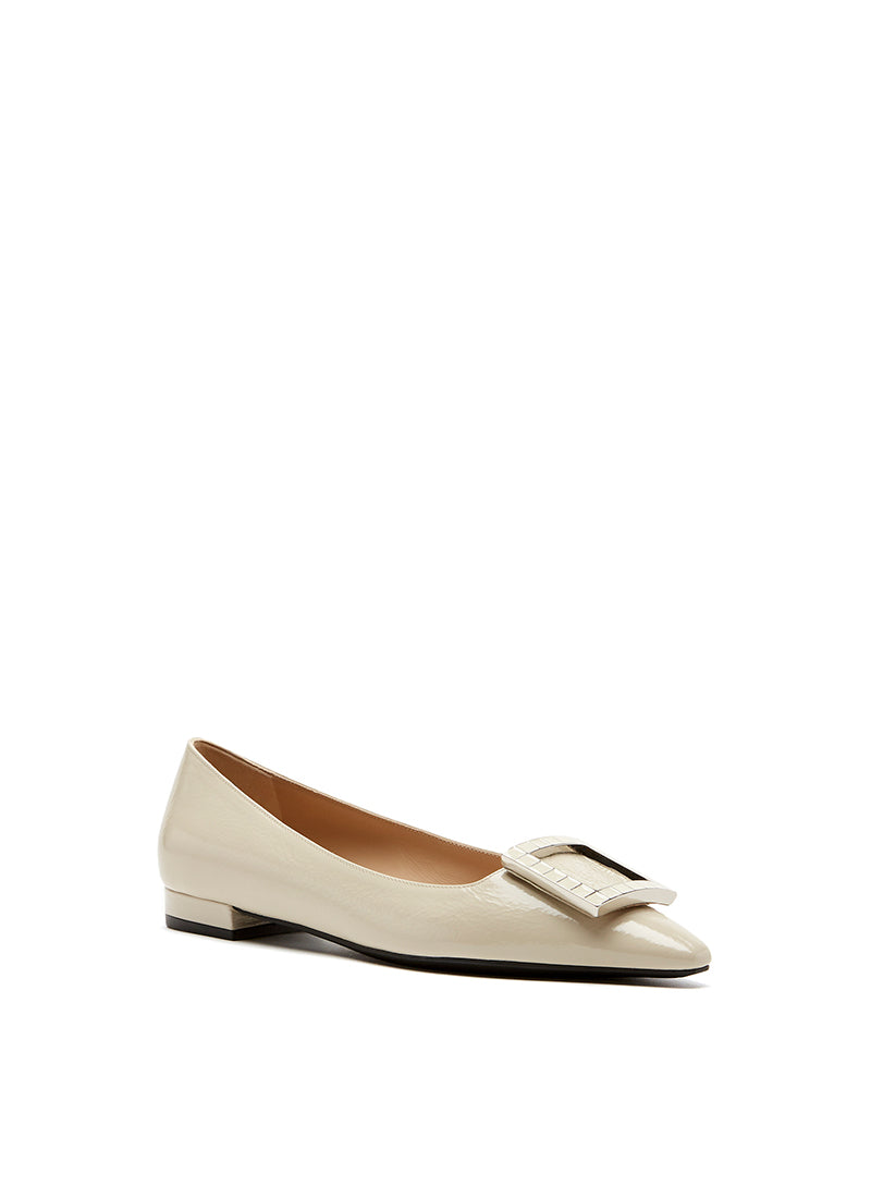  Fleur Square Buckle Flat La Canadienne Andrews 