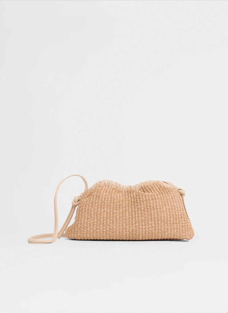 Mansur Gavriel Mini Cloud Clutch Raffia