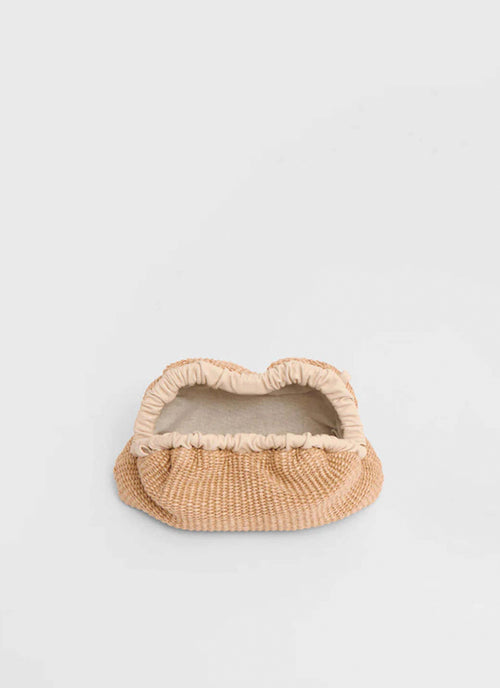 Mansur Gavriel Mini Cloud Clutch Raffia