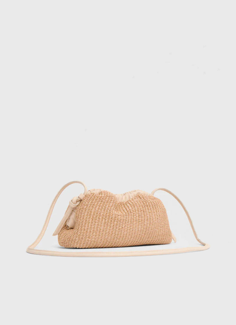 Mansur Gavriel Mini Cloud Clutch Raffia