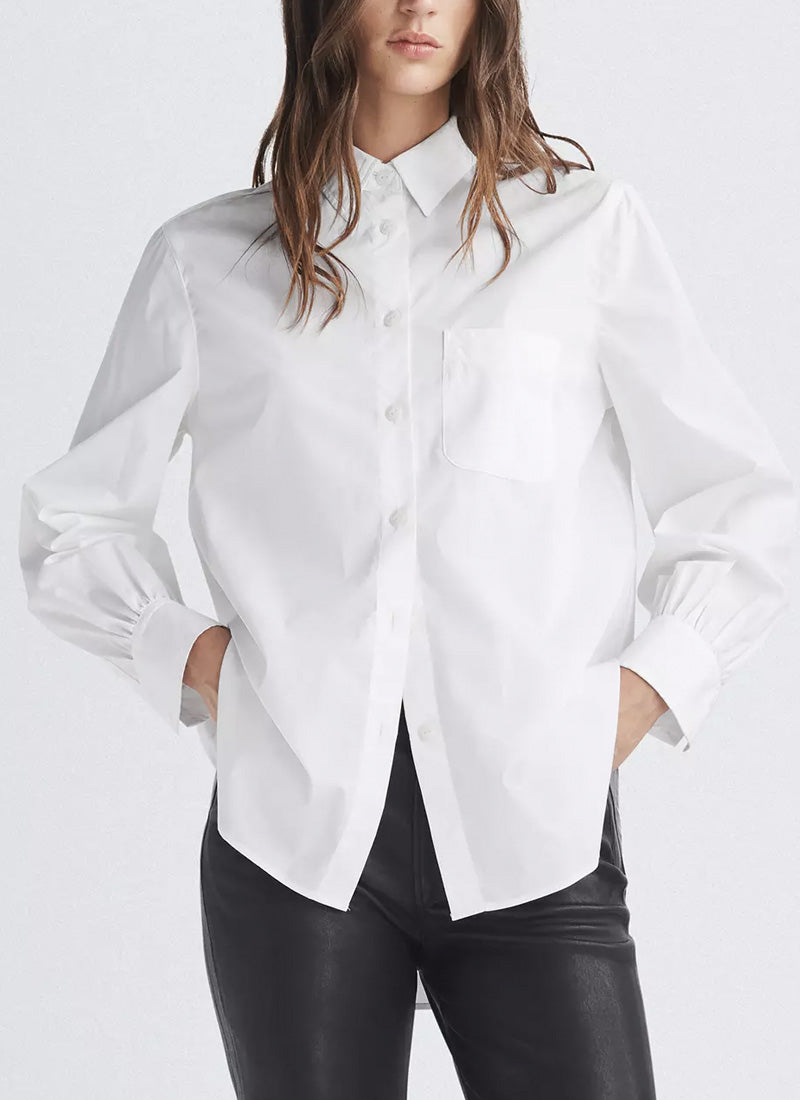 rag & bone Maxine Cotton Poplin Button-Down Shirt