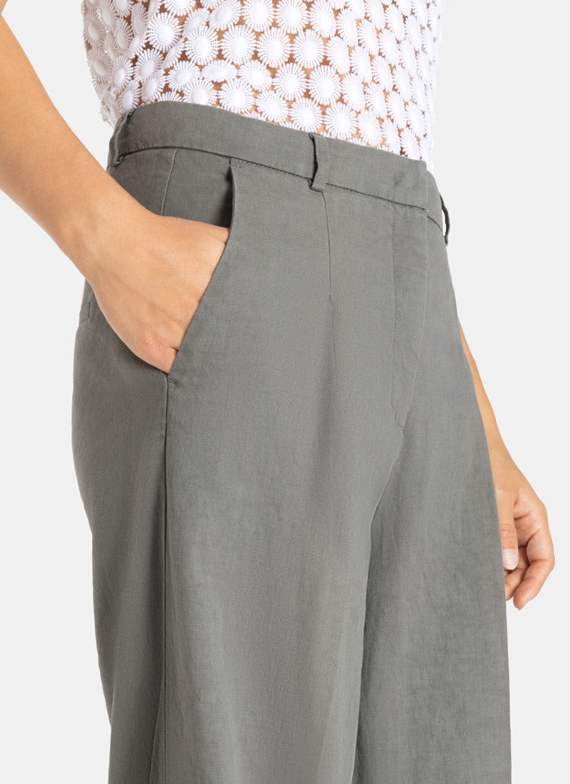 Cambio Mira Stretch-Linen Pant