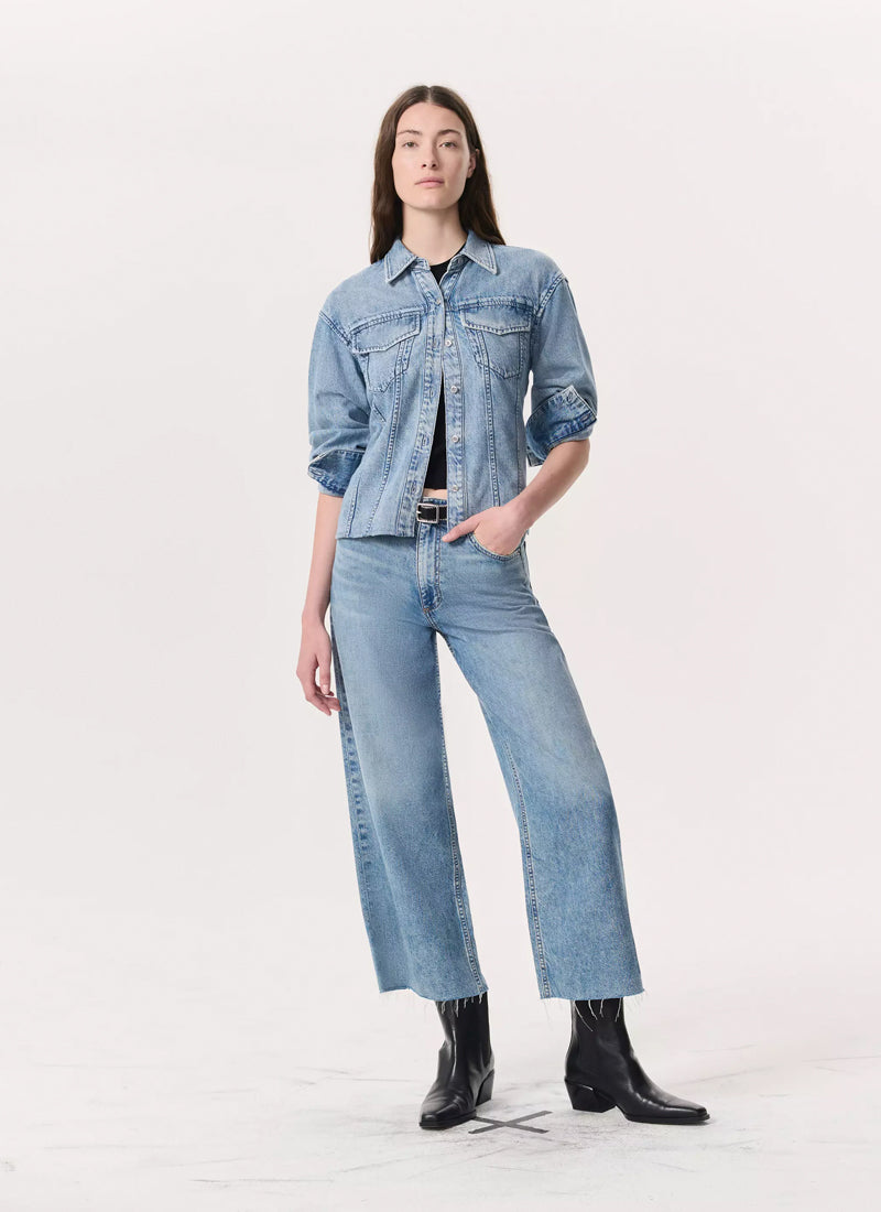 rag & bone Featherweight Andi Ankle Wide Jeans