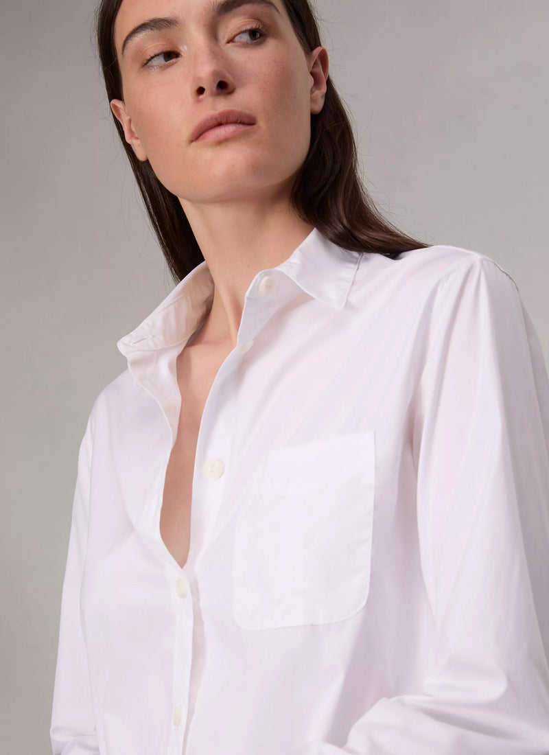 Maxine Cotton Poplin Button-Down Shirt