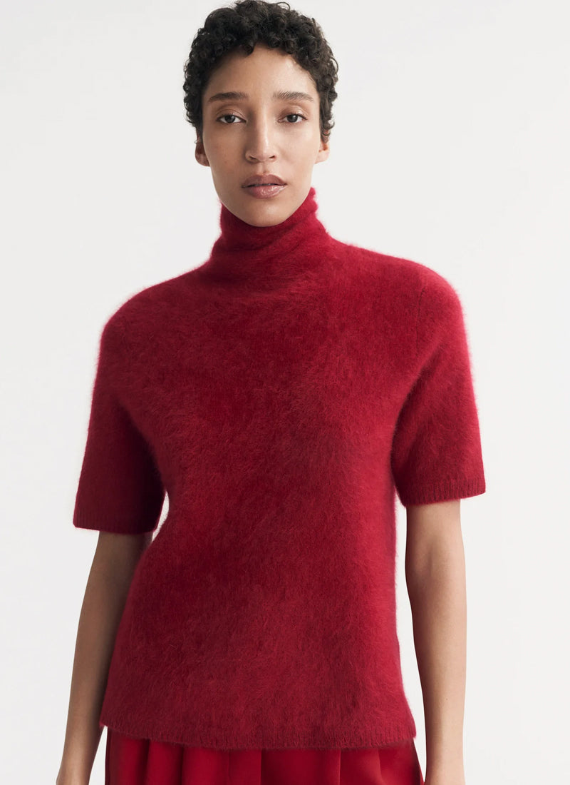 Soft Goat Brushed Turtleneck Sweater