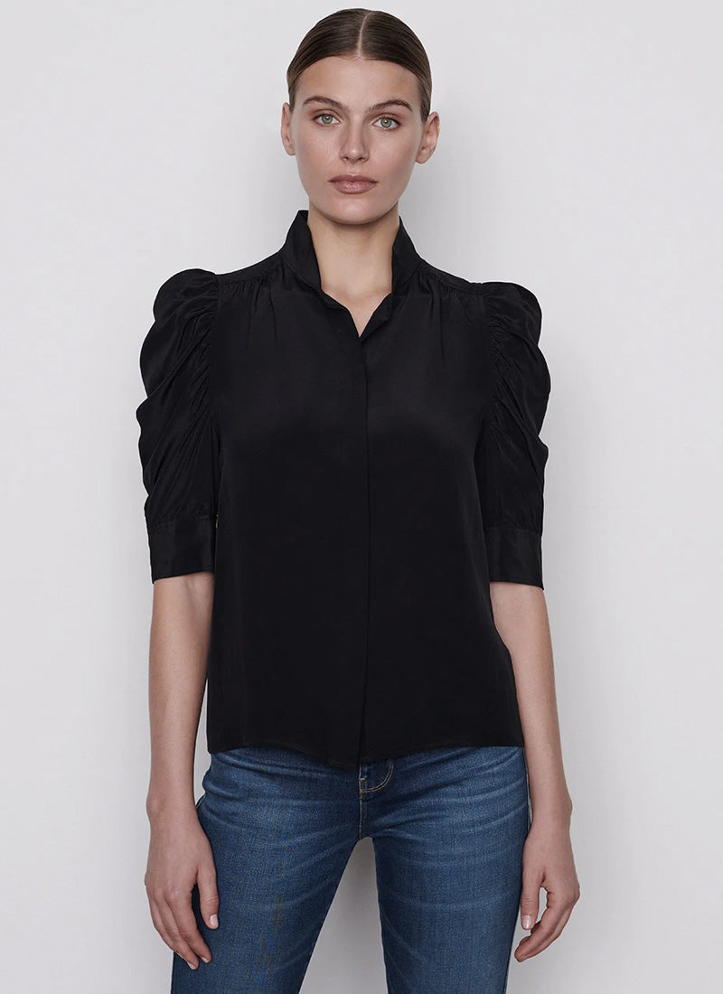 FRAME Gillian Silk Top